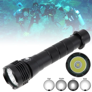 

Waterproof 7500 Lumens XHP50 LED Torch Diving Flashlight Underwater 50M with 4 Modes White Flash Light Fit for Diving