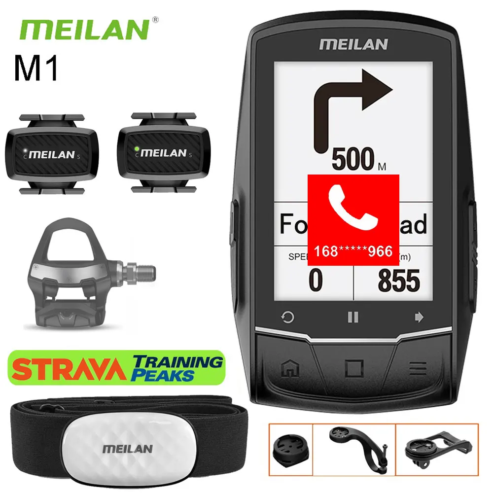 Meilan M1/M2 GPS велосипедный компьютер беспроводной Спидометр навигация одометр ANT +