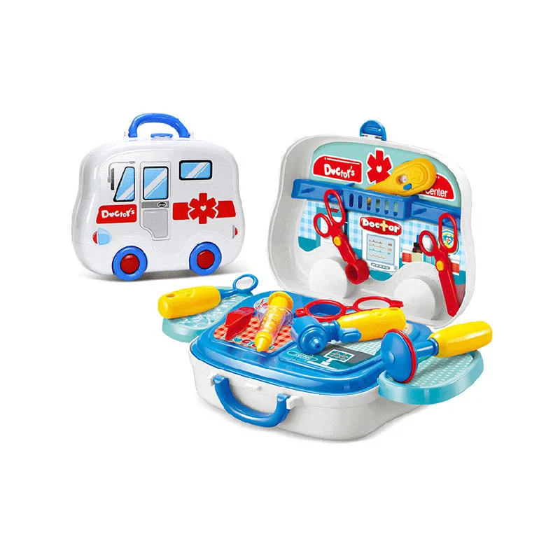 

Children Pretend Play Toy Boy Girl Educational Toys Simulation Doctor Portable Suitcase Playhouse Toy Tool Medical Box Toys Kids
