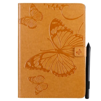 

Case For IPad 10.2 inch 2019 7th Generation Stand Cover Funda Tablet Fashion Butterfly Pattern PU Leather Flip Stand Shell+pen