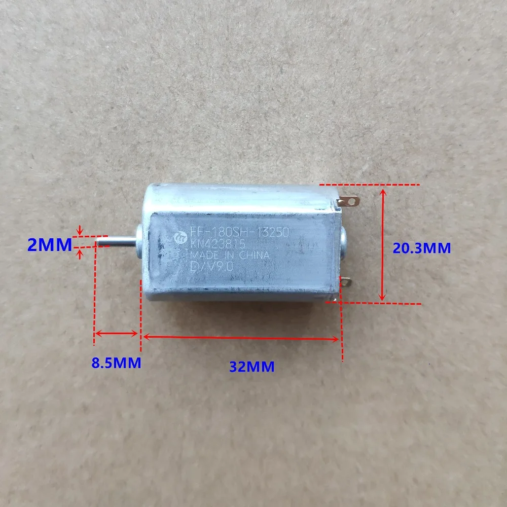 Абсолютно новые и оригинальные mabuchi 180 Микро Мотор постоянного тока 9 в 12 В драгоценный мотор металлической щетки FF-180SH двигатель бритвы