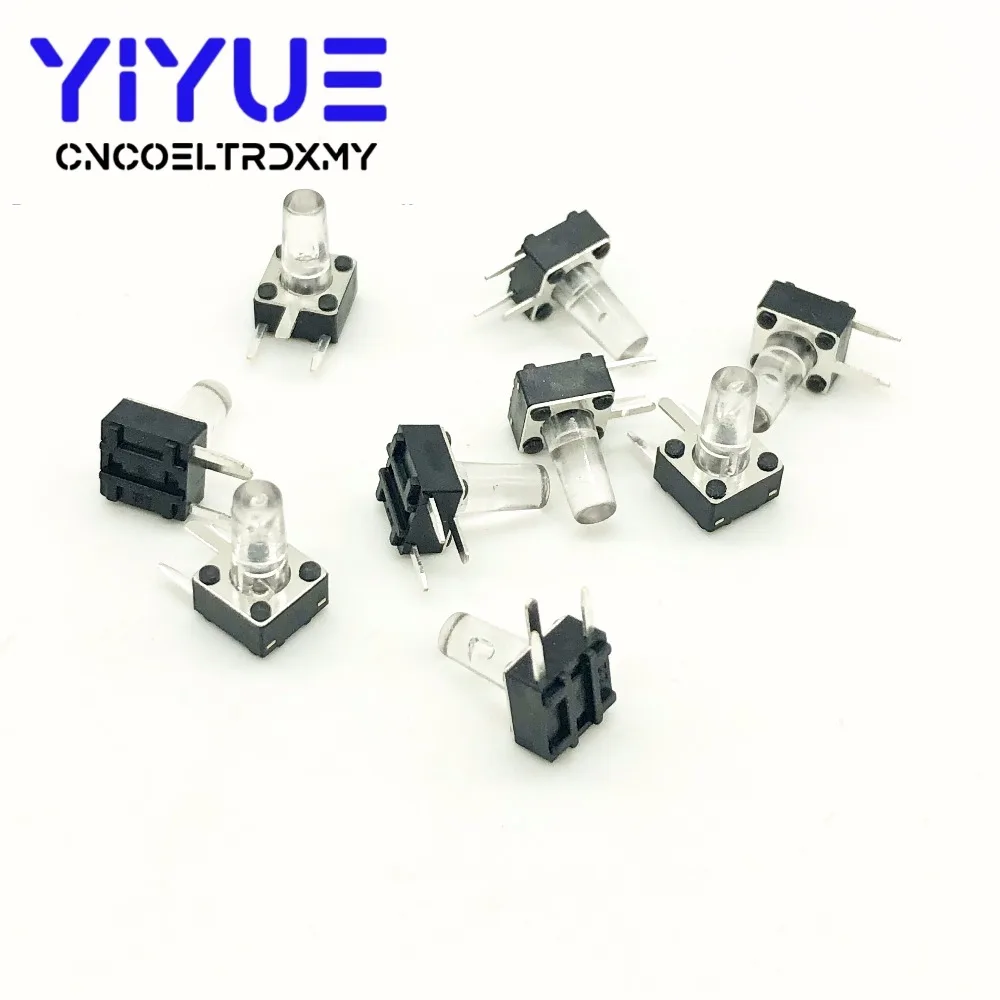 20Pcs 667.3mm High Right Angle 3 Pin Dip Side Actile Tact Push Button Micro Switch Self Reset (4)