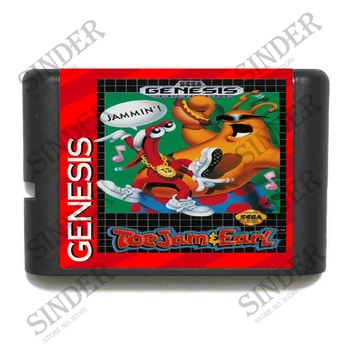 

ToeJam & Earl 16 bit MD Game Card For Sega Mega Drive For Genesis