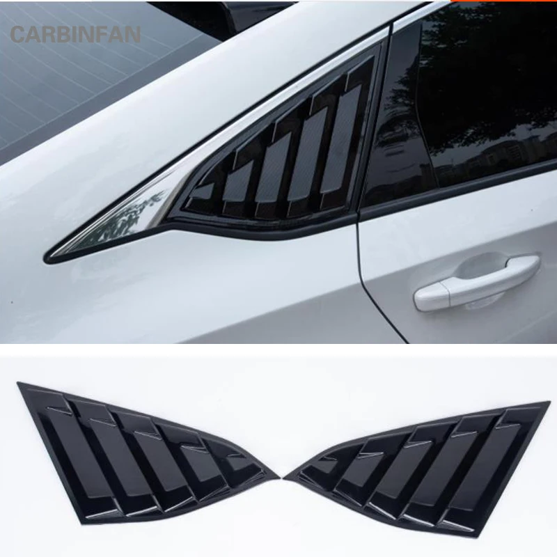 For Honda Accord 10th 2018 2019 Carbon Fiber ABS Rear Window Handle triangle Bowl Cover Car Styling Accessories 2pcs C1086 | Автомобили и