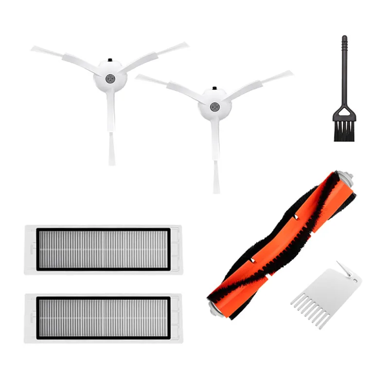 

Центральный ролик + боковая щетка + Hepa воздушный фильтр для пылесоса Xiaomi Gen1 Gen2 Gen1S Mi Robot 1/2/1S версия SDJQR01RR