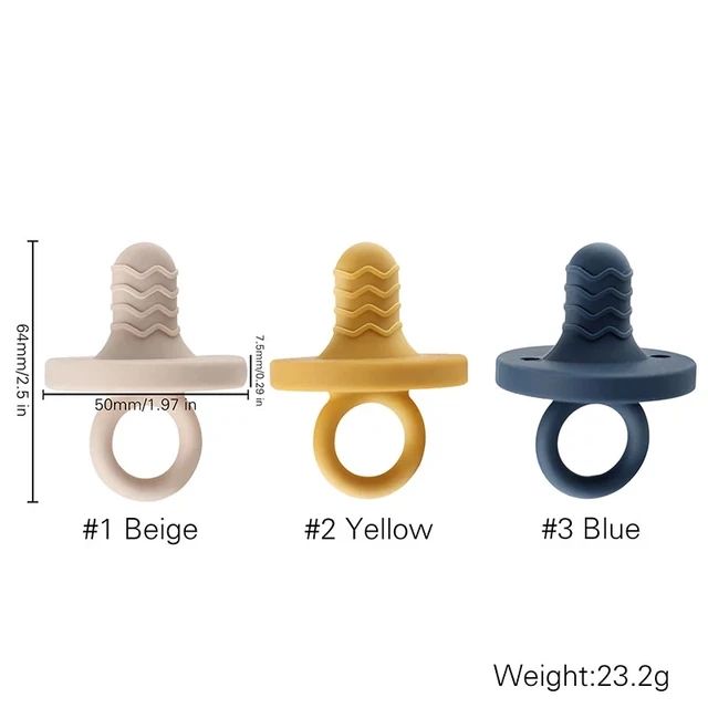 2pc Baby Silicone Nipple Bpa Free Dummy Pacifier Food Grade Teether Baby Pacifier Clip Holder Soother Nipple Nursing Teether Toy 2