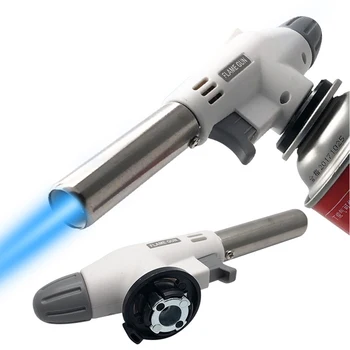 

Multifunctional Piezo Gas Torch Flamethrower Butane Burner Fire Flame Spray Tool for Baking Welding BBQ Camping Outdoor Travel