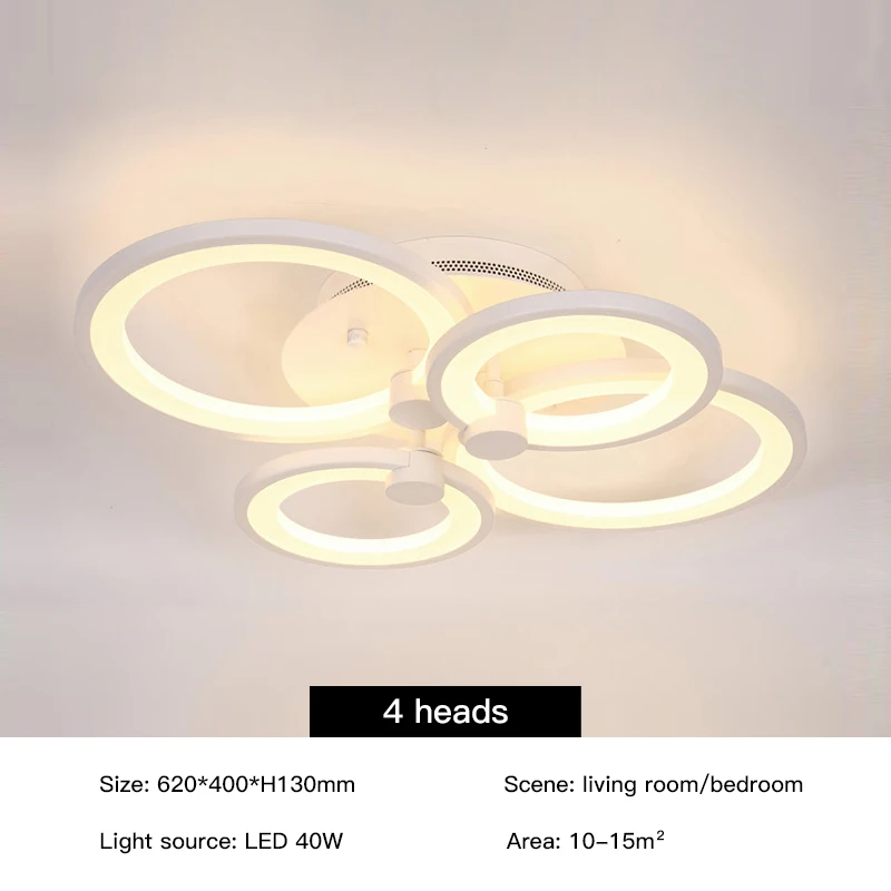 bedroom chandelier Modern Minimalist LED Chandelier For Living Room Bedroom Dining Kitchen Ceiling Light Smart Remote Control Round Ring Fixtures kitchen chandelier Chandeliers