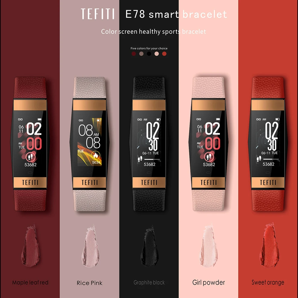 Умные часы Jelly Comb для мужчин и женщин цветной экран IPS монитор сердечного ритма