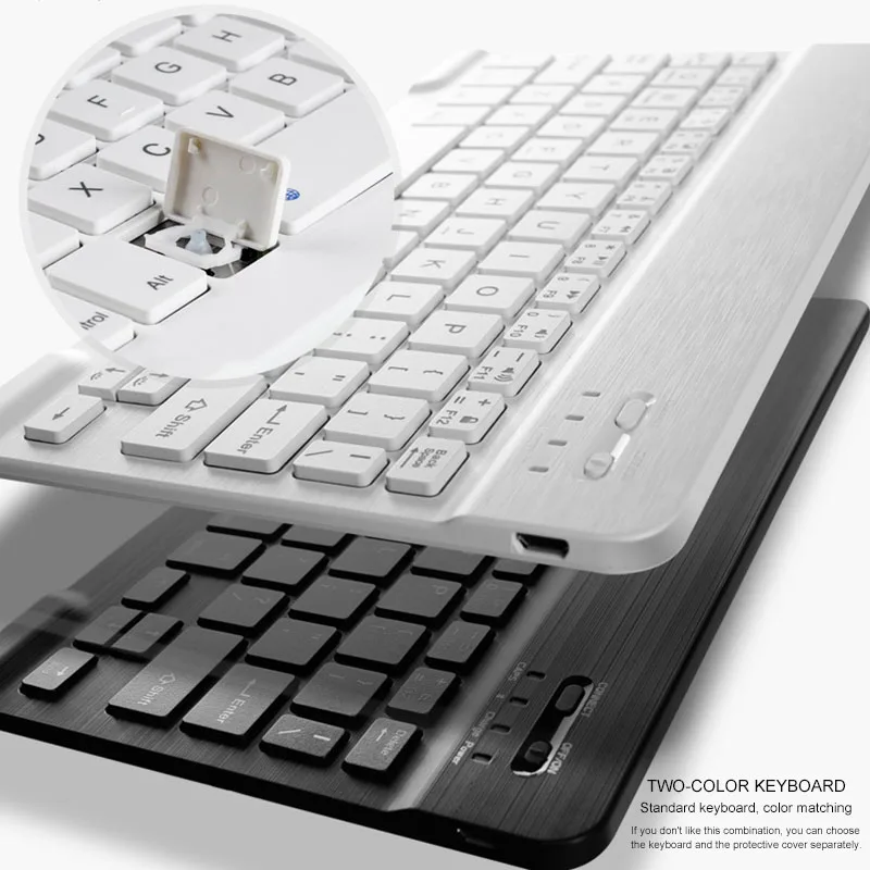 Ультра-тонкая беспроводная bluetooth-клавиатура+ чехол из искусственной кожи с магнитной клавиатурой для IPad 10,2 защитный планшет