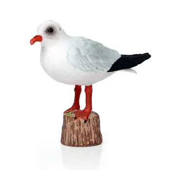 

Seagull Red-billed Gull Model Static Toy Ornaments Simulation Wild Animal Bird Model 85x30x73mm