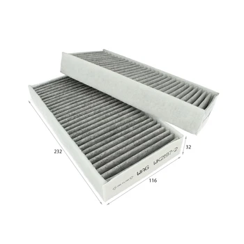 

WAG KFEK21972 WAG cabin air filter WK2197-2 EC7222 1987435538 CU230152 54.279.00 CU230052 CUK230052 K1342A-2X activated carbon