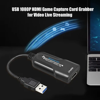 

Video Capture Card HDMI to USB Video Grabber for Phone Game Live Streaming
