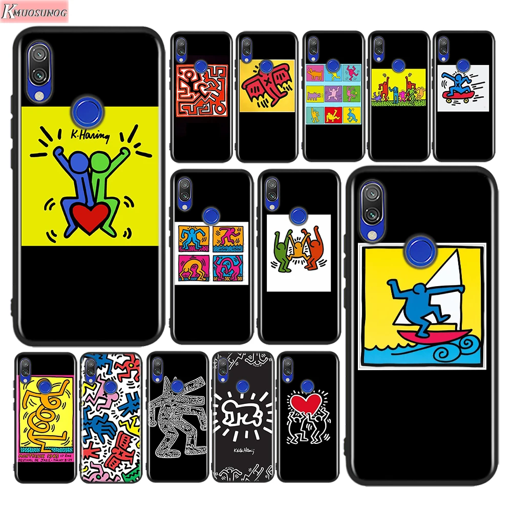

Silicone Cover Keith Haring art For Xiaomi Redmi 9A 9C Note 9 9S Pro Max 8T 8 7 6 5 Pro 5A 4X 4 Prime Phone Case