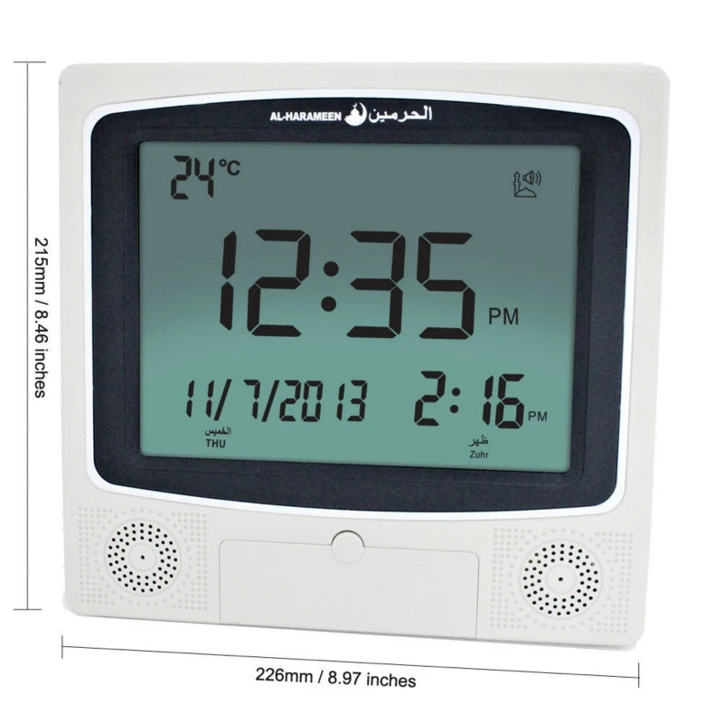 

Hot Sale New Muslim J Clock Arabian Desktop Alarm Clock 4009 Azan Clock Desk Clcok (With English and Arabic Instructions)