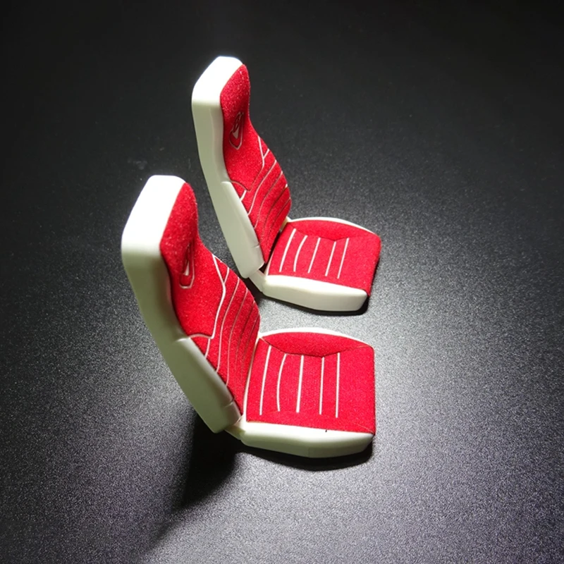 DIY Car Seat Suede Decorative Stickers for 1/14 Tamiya Scania R730 R470 R620 RC Car Trucks Cab Seats Upholstery DIY Accessories