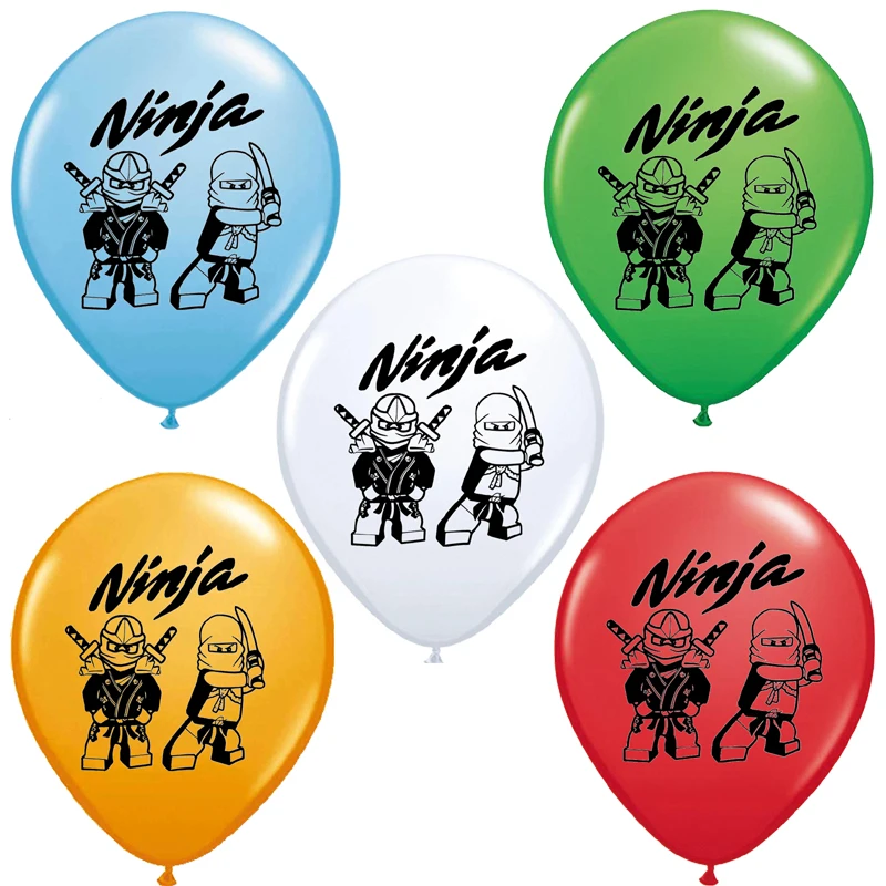 10 шт. 12 дюймов ниндзя латексные шары Ninjago Строительные блоки тематические вечерние шары для душа ребенка с днем рождения украшения для мальчиков детские игрушки