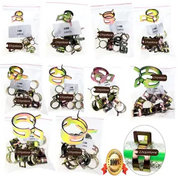 

Fuel Line Spring Clamp Silicone Vacuum Hose Pipe Clamp Hose Clamp Steel Wire Tube Pipe Clip Screw Assortment Kit Pack of 100
