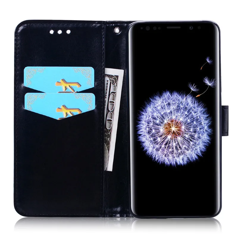 Для кейс для samsung galaxy s9 чехол Роскошный кожаный чехол-книжка с бумажником для чехол для samsung galaxy S9 S 9 плюс Чехол для телефона защитный Coque