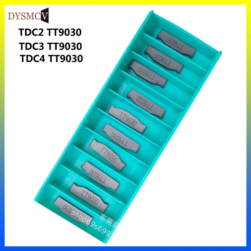 10 шт. TaeguTecTDC2 TDC3 TDC4 TT9080 TT9030 твердосплавные вставки 2 мм 3 4 канавок токарный станок с