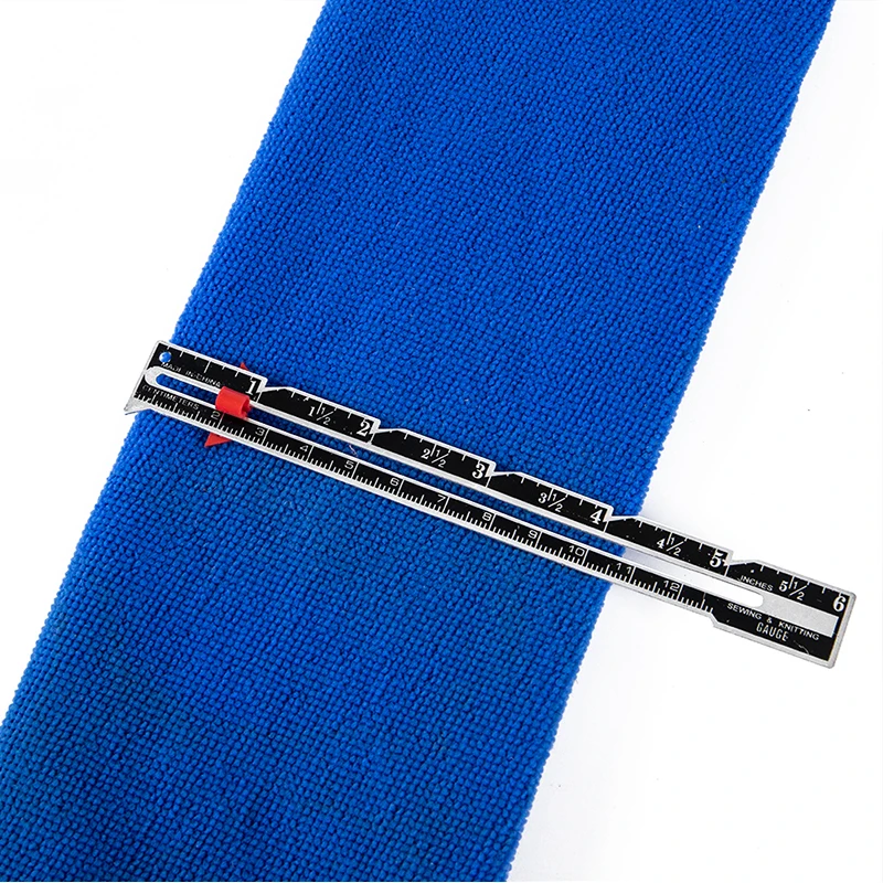 1pcs Aluminum Plastic Sewing Seam Ruler Measuring Gauge Patchwork Quilting Tailor Ruler Sizer Helper Tools About 15cm