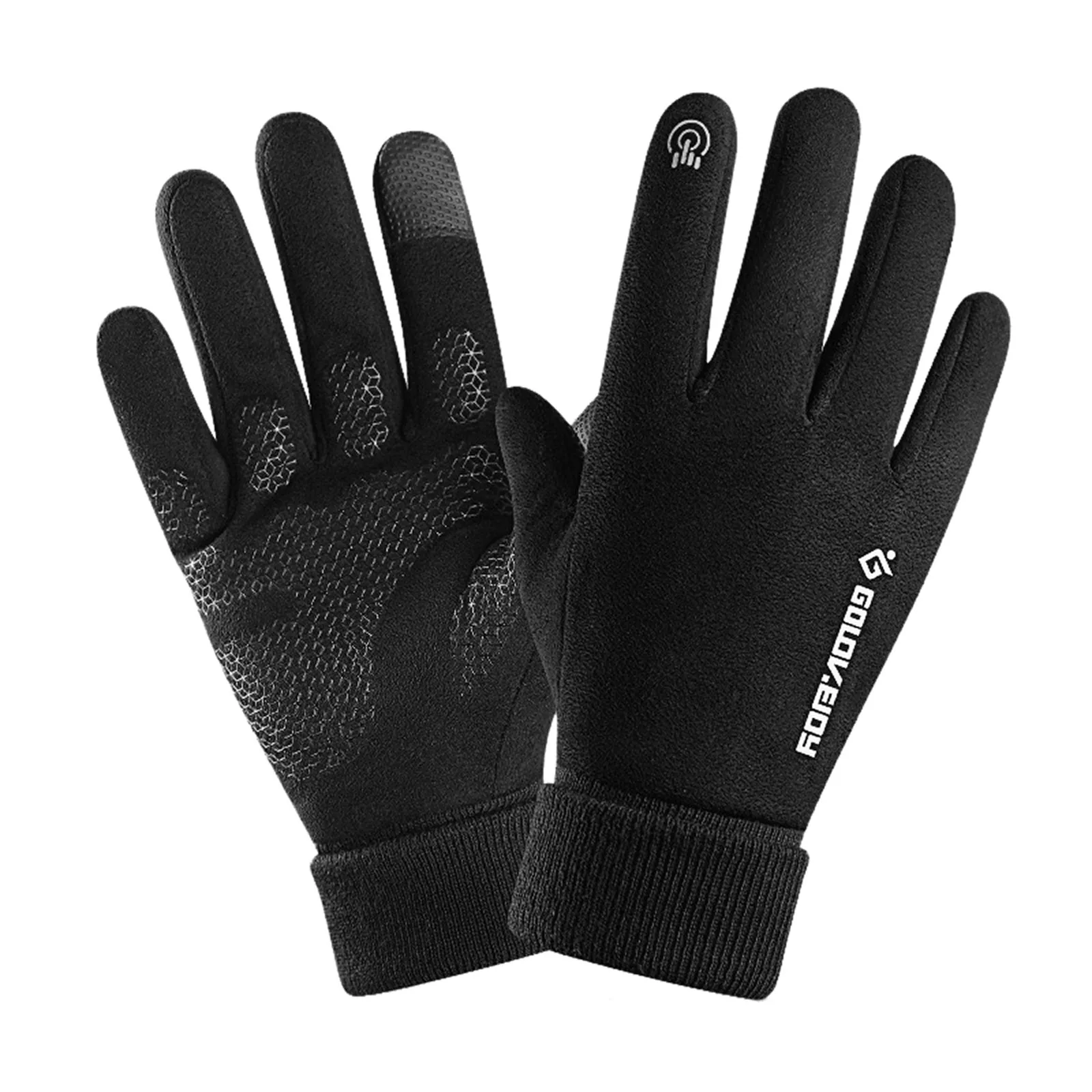 Cycling touch screen Gloves waterproof bicycle winter reflective outdoor gloves for men women plus velvet glove Full Finger