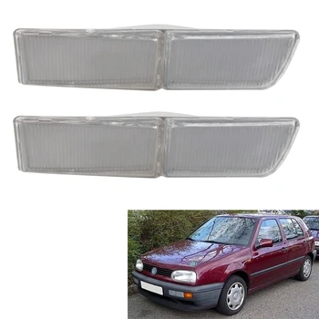 

Pair of Front Bumper Towing Cover Indicator Reflector Plate for VW Jetta Golf Mk3 1993-1998