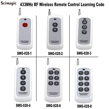 

500m 1CH 2CH 4CH 6CH 8CH 1 2 3 4 6 8 CH Channel RF Wireless Remote Control Transmitter 433 MHz Learning Code 1527 PT2262