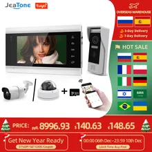 Jeatone – téléphone intelligent Tuya 7 pouces, interphone vidéo sans fil, wi fi, pour maison, moniteur d'intérieur, sonnette avec caméra, système d'extérieur