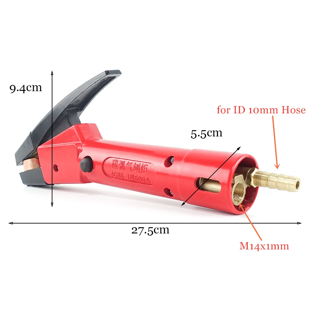 Carbon Gouging Torch Air Carbon Arc Gouging Rods Electrode Holder Clamp 4-10mm Electrodes for Digging Groove Metal Cutting magnetic welding holders welding accessories clamp magnetic welding fixer welding electrode clamp