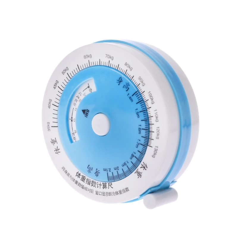 150cm BMI Tape Measure Body Mass Index Retractable Tapes Diet Weight Loss Ruler