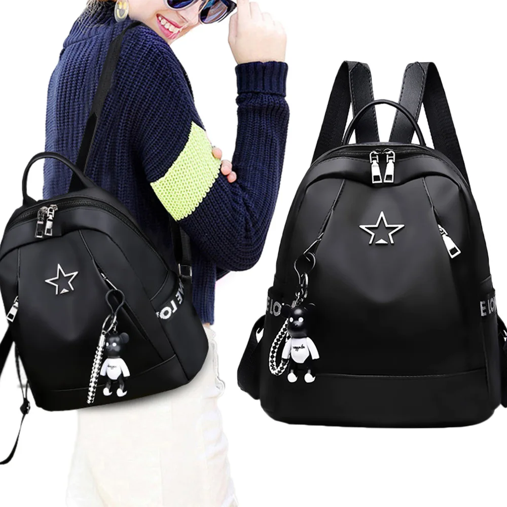 reasonable design structure stylish and waterproof Oxford cloth backpack ladies travel bag outdoor handbag practical and Chooseator Large capacity backpack exquisite casual backpack or school bag