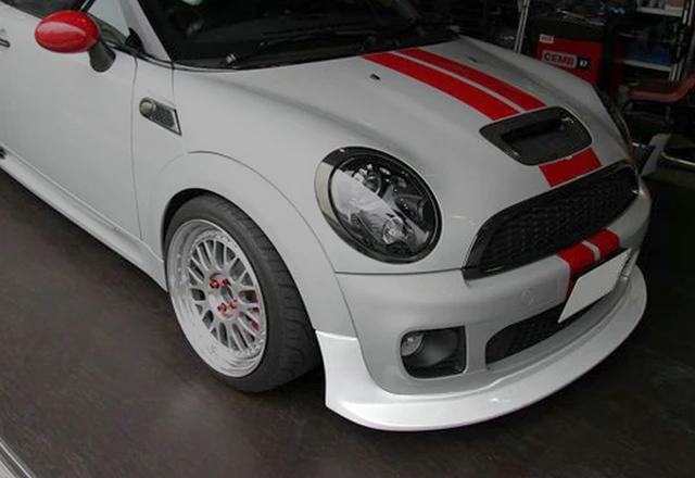 For Mini Cooper R56 JCW Style Carbon Fiber Glossy Mon front lip