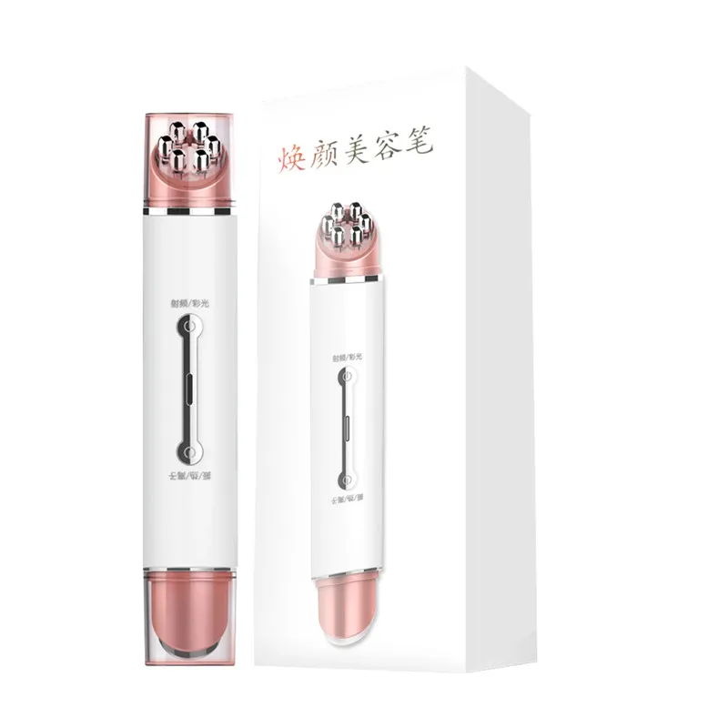 Electric Facial Eye Massager Pen Vibration EMS Rejuvenation Machine Lifting Anti-wrinkle Portable Beauty Device Hot Compress | Красота и