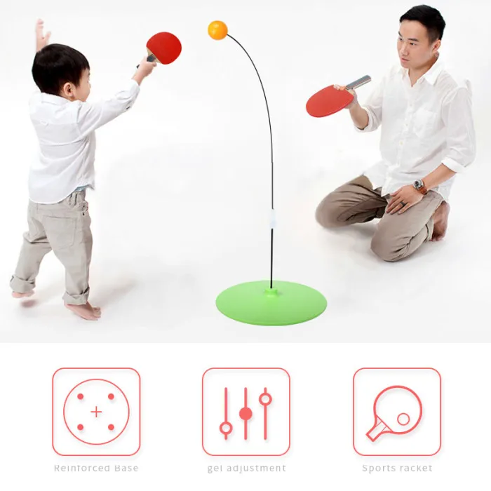 New Tables Tennis Rebound Trainer PingPong Training Equipment Rebound Shaft Rapid Backbound Machine XD88
