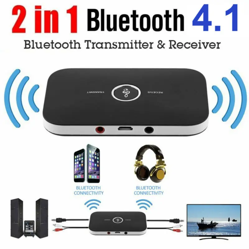 2 в 1 беспроводной Bluetooth 4,1 аудио передатчик приемник адаптер A2DP. 5 мм разъем аудио для ТВ домашней звуковой системы