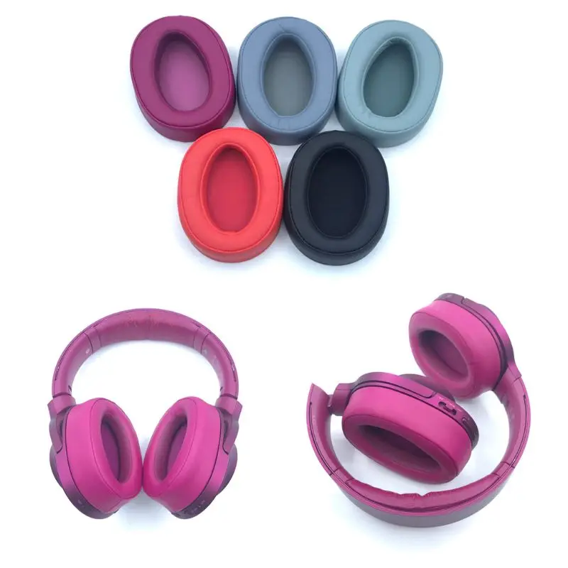 

Leather Headphone Ear pads for Sony MDR-100ABN WI-H900N Earbud Earphone Foam Pad Cushion Sponge Covers