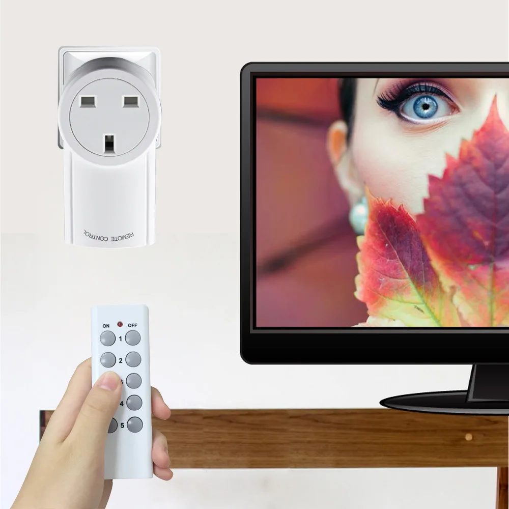 For Wireless Light Switch Plug Smart Socket 433 Mhz Smart Home Remote Control Power Outlet for Broadlink Rm Pro