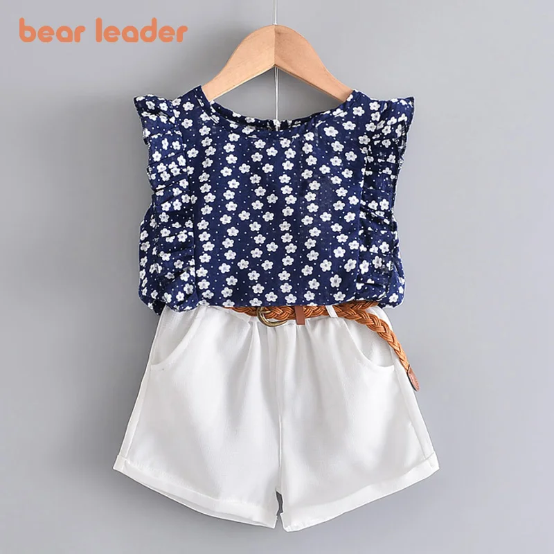 Best Seller Children Sets T-Shirt pants Clothing-Sets Summer-Set Bear Leader Girls Kids 3-7-Years 76XpQDkO