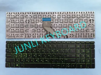 

JUNLI KEYBOARD FOR HP 15-DA 15-DB 15-DX 15-CX TPN-C136 C135 C133 NSK-XNTPC 9Z.NEZPC.T0A Arabic Green Edge No Frame Non Backlit