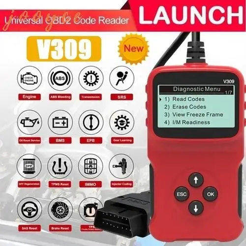 Считыватель кодов OBD2 OBDIIV309 обновленный диагностический сканер для авто удаления