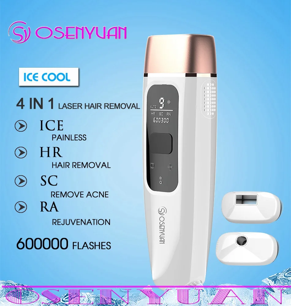 Аппарат для лазерной эпиляции Icecool 4 в 1 IPL постоянный Электрический эпилятор