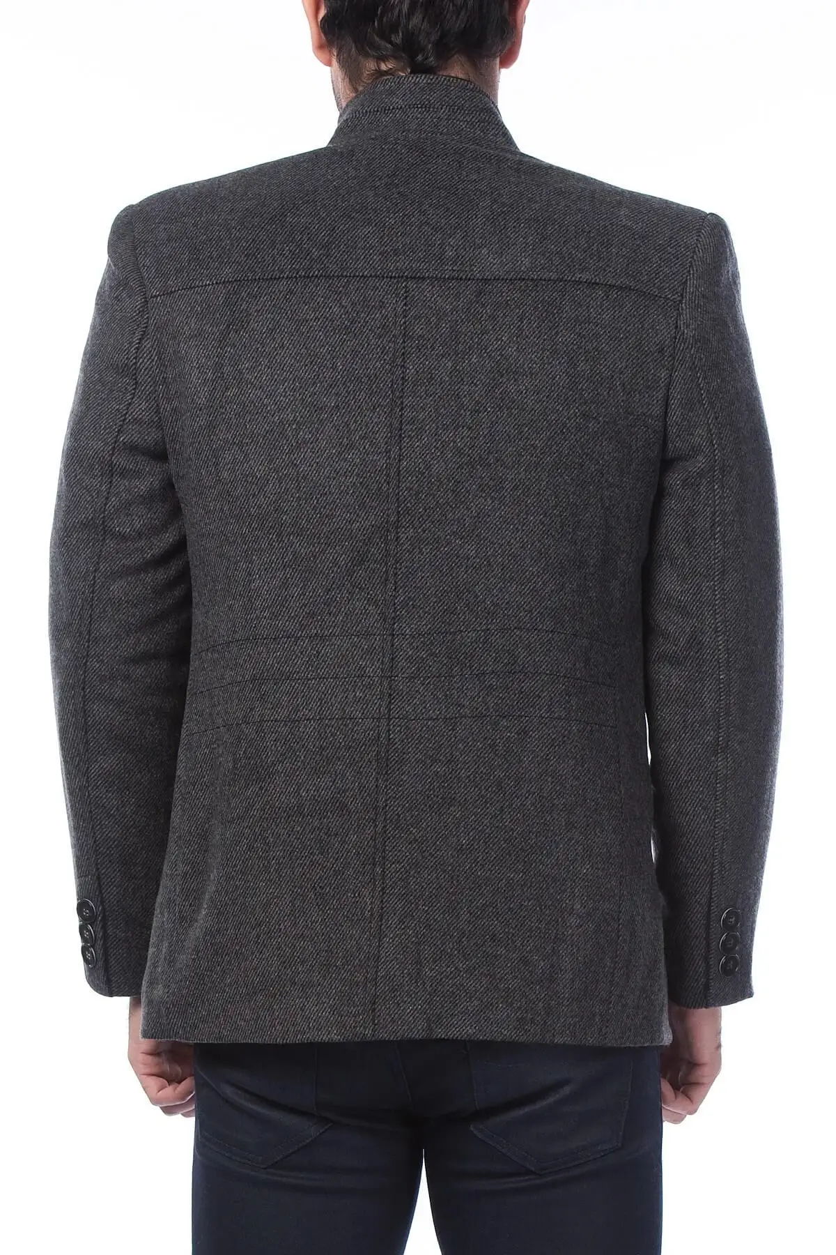 Dewberry мужской узор серый Overcoat-1020001P8304