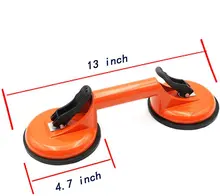 Ventouses de levage en verre, support de poignée sous vide robuste pour soulever le grand verre/fixateur de fente au sol pour carreaux, levage de granit miroir