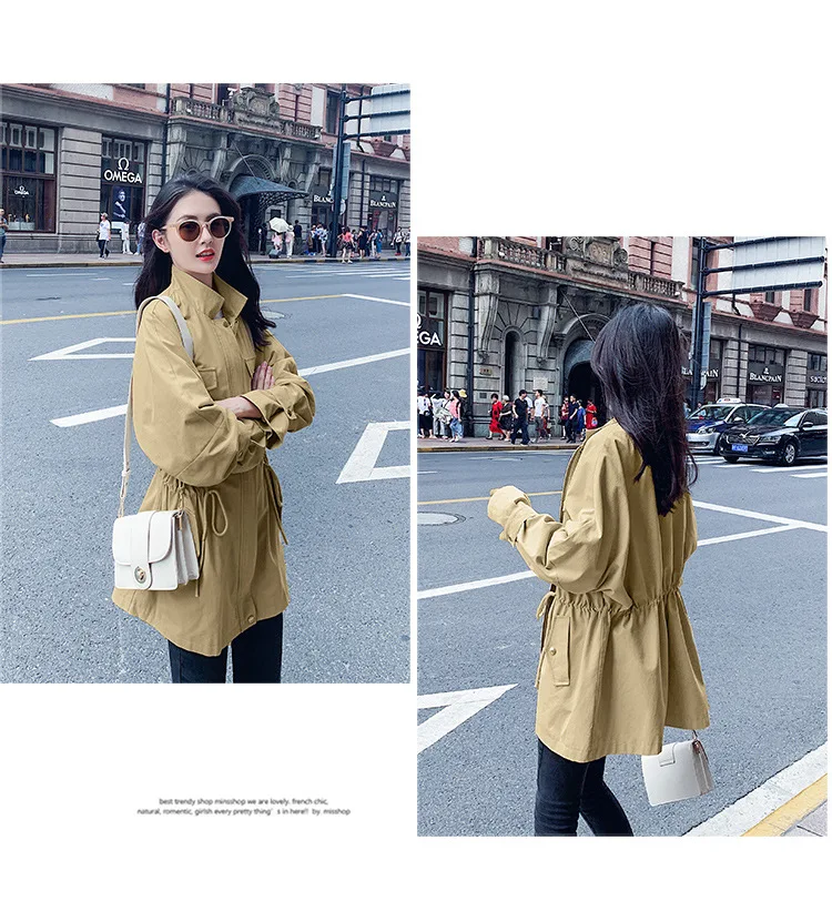 Photo Shoot Coat Women's Spring And Autumn 19 Popular New Style Korean-style Loose-Fit BF Students Short Short-height waitmore T
