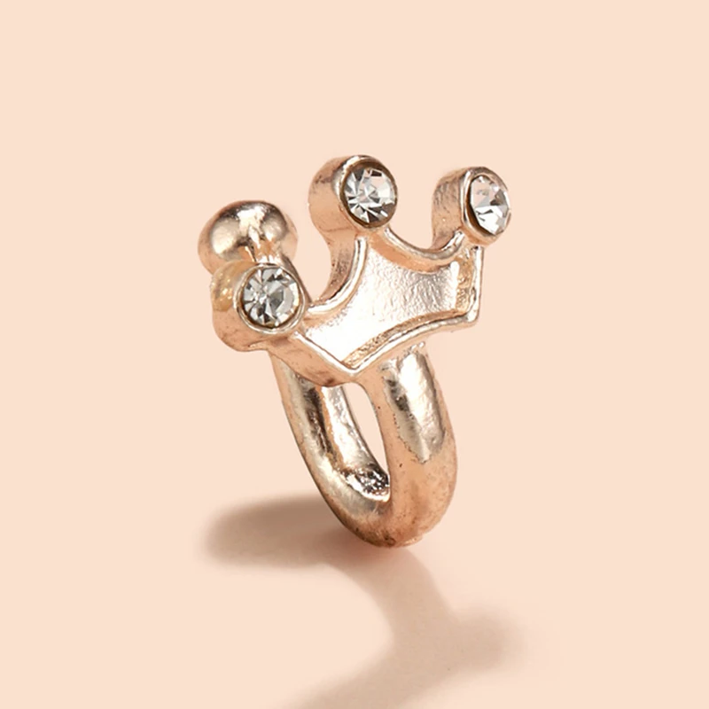 Anello Al Naso Falso A Forma Di Serpente - Oro, Senza Piercing, Stile Punk - Foto 14