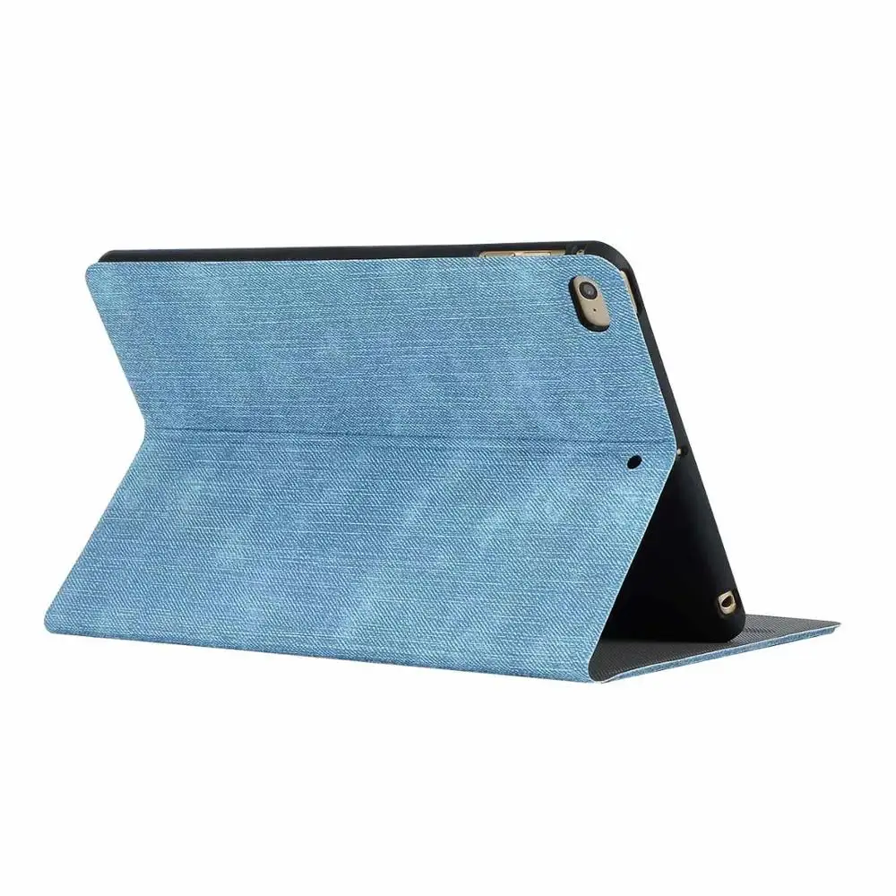 Для iPad Mini 4/5 Mini4 Mini4 A2133 A2124 A2125 A2126 A1538 чехол джинсовая ткань pu кожа и мягкая задняя крышка из ТПУ чехол Funda+ ручка