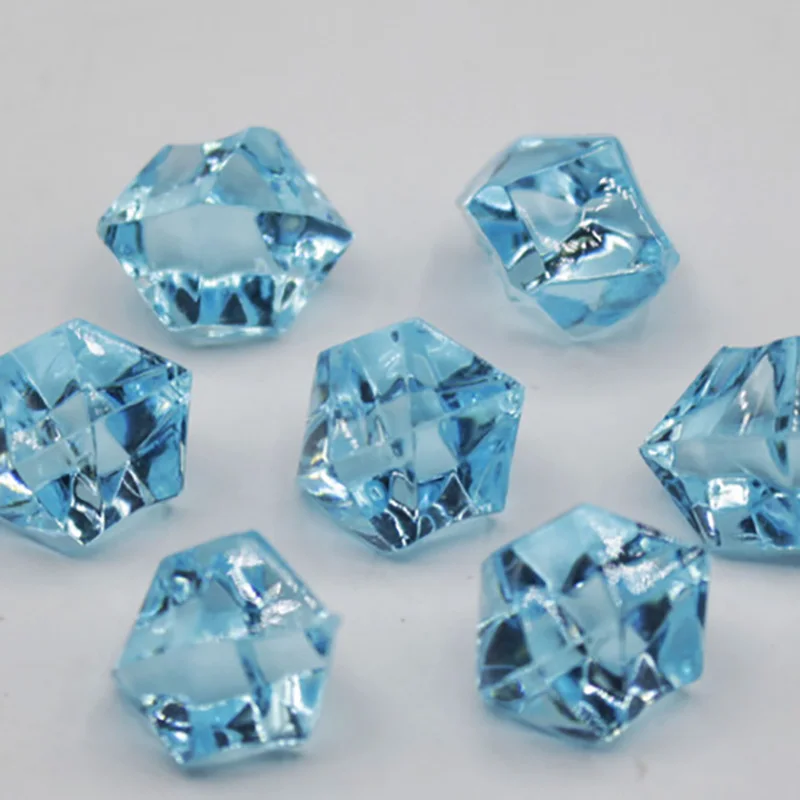 100PCS Plastic Crystal 14*11mm Acrylic Crystal Diamond Pawn Irregular Stone Party & Holiday DIY Decorations