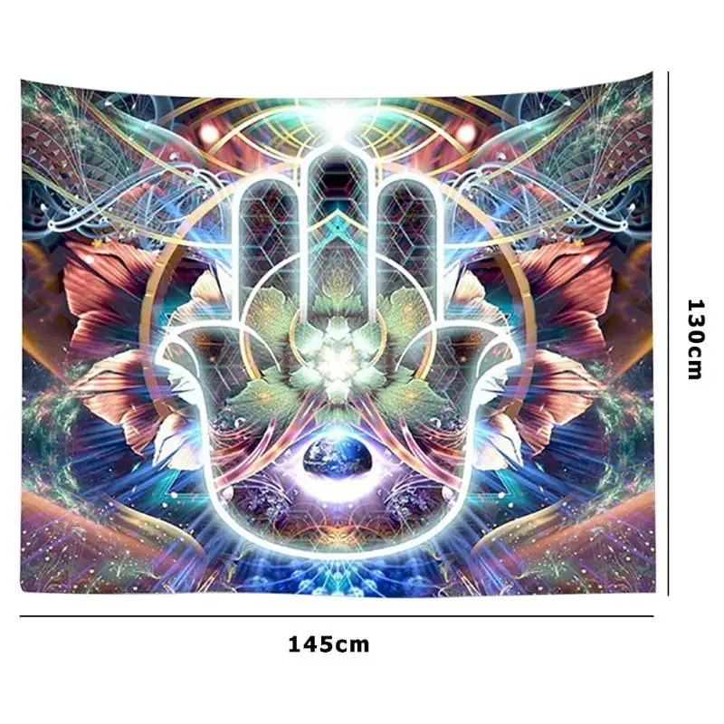Comfortable Mandala Tapestry Square Wall Hanging Blanket Beach Towel Home Bedroom Art Carpet for Home Furnishing Decoration