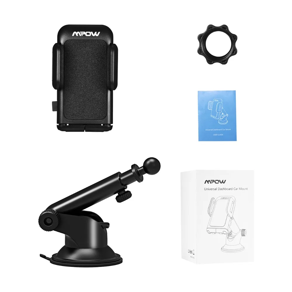 Mpow 4-6 inch Adjustable Dashboard Cellphone Car Mount Universal Car Phone Holder Stand with Strong Sticky Pad For iPhone XSX8 (6)